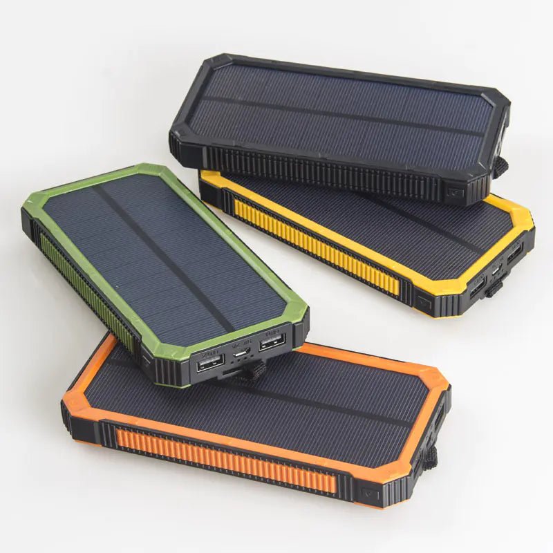 20000mAh Solar Power Bank - Multi - Function Portable Charger with Built - In Cables - AZ Depot Express