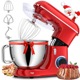 Stand Mixer 8.5Qt Mixers Kitchen Electric Stand Mixer 660W 6+P Speed Tilt-Head Cake Mixer for Baking with Dough Hooks Whisk Beater and Splash Guard Attachments for Baking Bread Cookie Kneading
