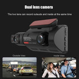 1080P Dual Lens Car DVR Dash Cam Video Recorder G - Sensor Front And Inside Camera - AZ Depot Express