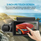 1080P Dual Lens Car DVR Dash Cam Video Recorder G - Sensor Front And Inside Camera - AZ Depot Express