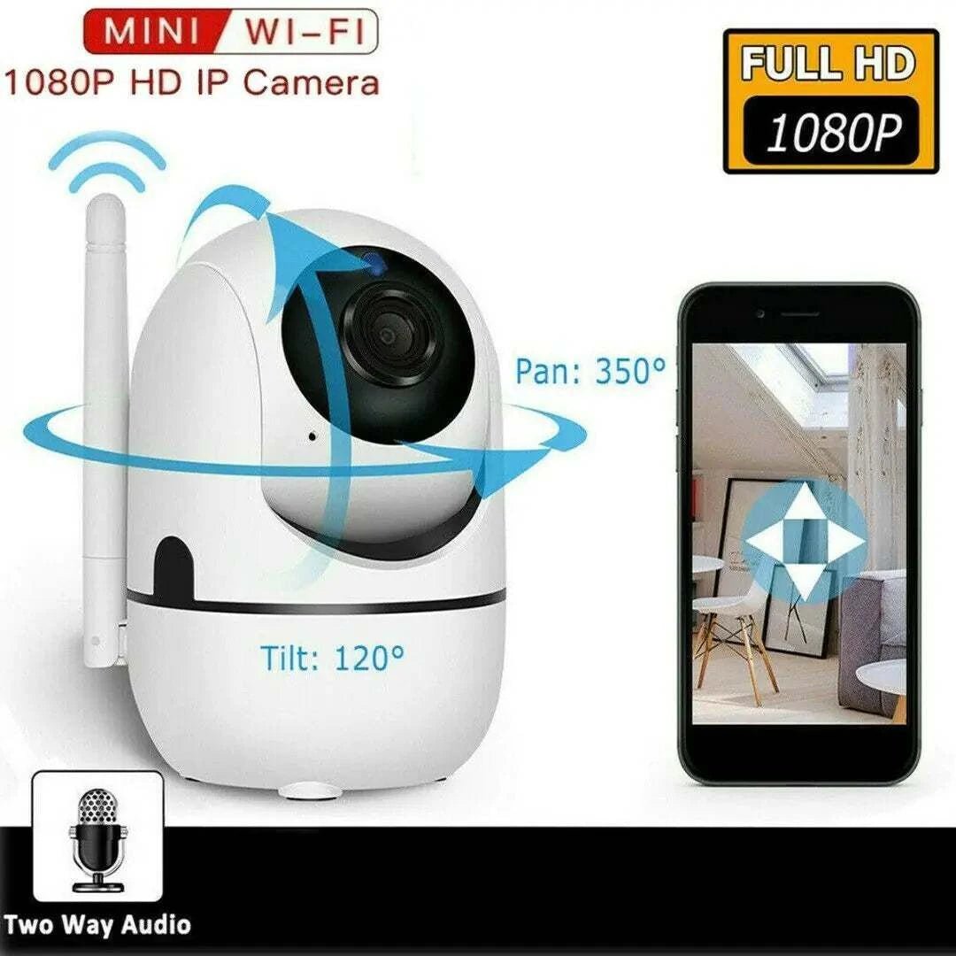 1080P WiFi Wireless Indoor Home Security Camera Night Vision Baby Pet Monitor - AZ Depot Express