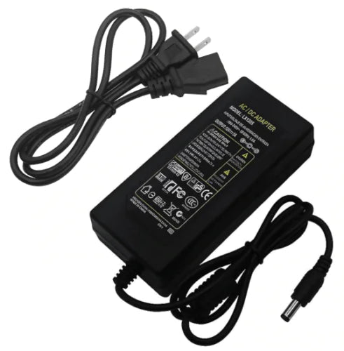 12V Power Supply AC to DC Adapter (1A - 10A) for LED Strip Lights - USA Plug - AZ Depot Express