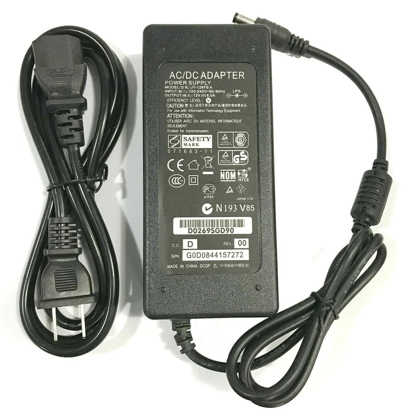 12V Power Supply AC to DC Adapter (1A - 10A) for LED Strip Lights - USA Plug - AZ Depot Express