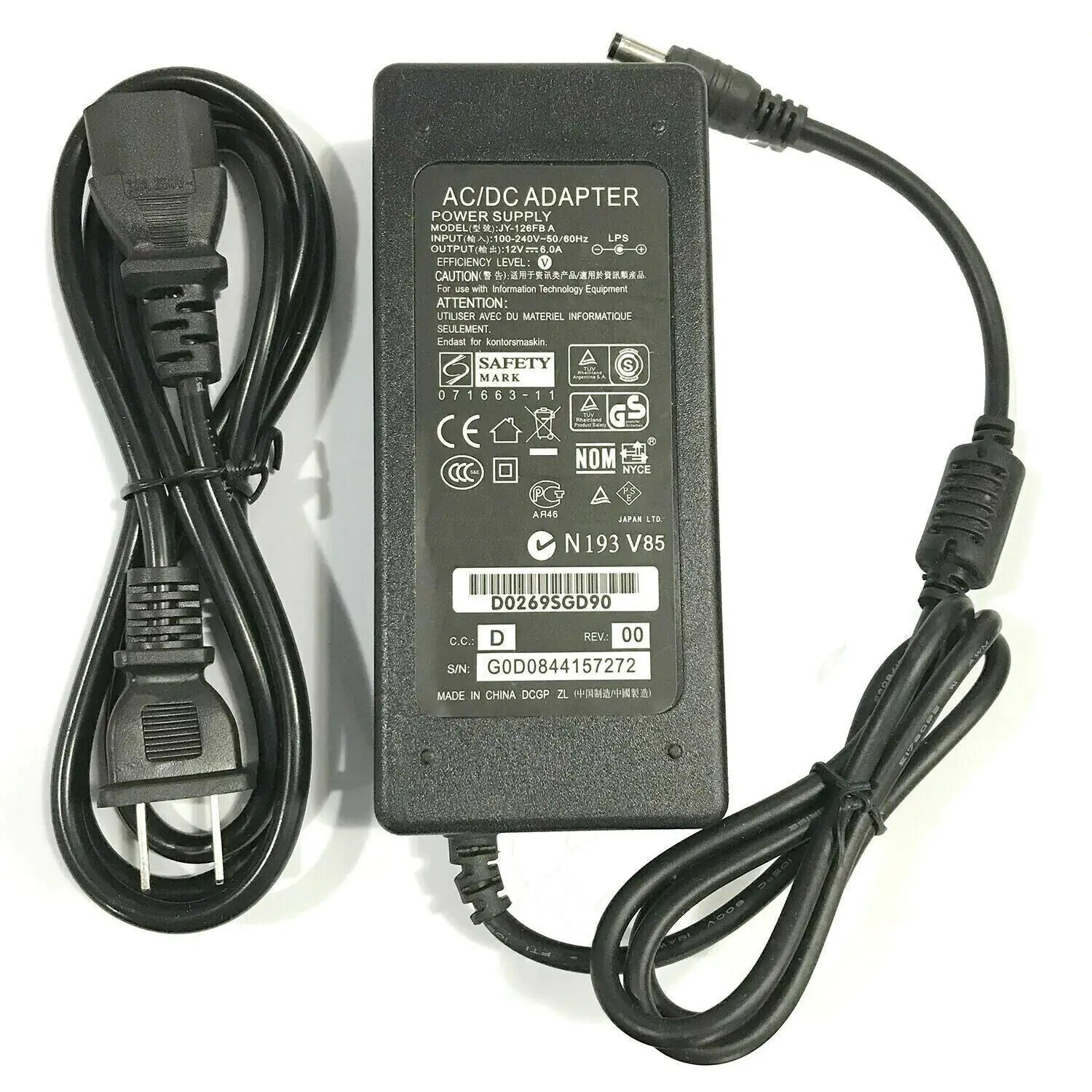 12V Power Supply AC to DC Adapter (1A - 10A) for LED Strip Lights - USA Plug - AZ Depot Express