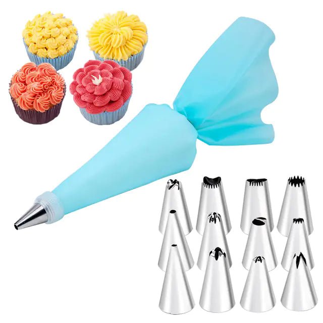 14 - Piece Cake Decorating Tip Set - AZ Depot Express