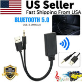 2 In 1 USB Bluetooth 5.0 Transmitter Receiver Adapter Wireless For PC Car Kit - AZ Depot Express