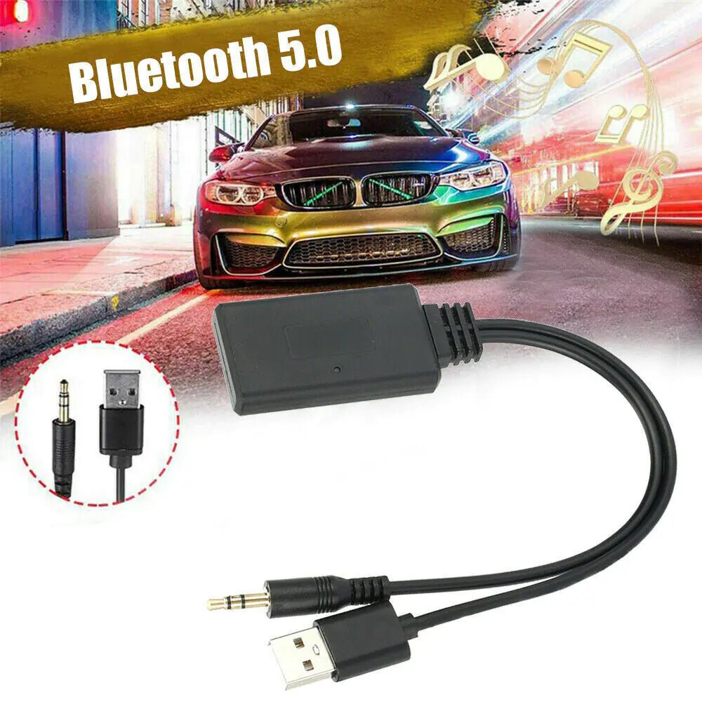 2 In 1 USB Bluetooth 5.0 Transmitter Receiver Adapter Wireless For PC Car Kit - AZ Depot Express