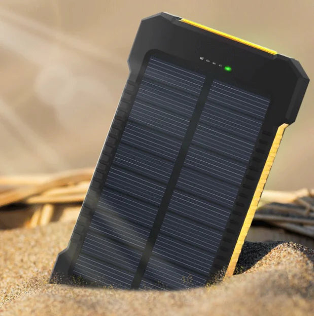 Outdoor Waterproof Compass Solar Power Bank 10000mAh