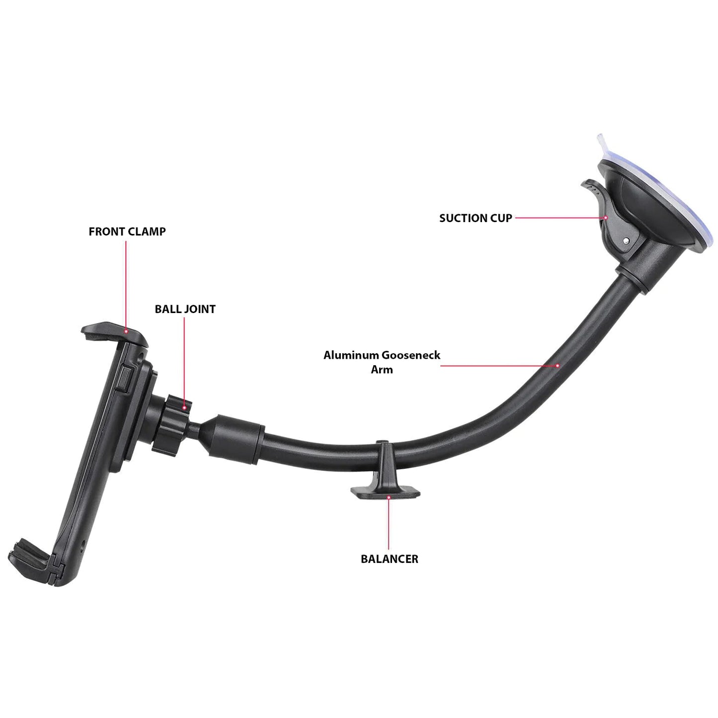 360° Universal Car Windshield Holder Desktop Mount For Cellphone Tablet iPad GPS - AZ Depot Express