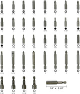 37 Piece Impact Screwdriver Bit Set Nut Driver Torx Phillips Tool Magnetic Drill - AZ Depot Express