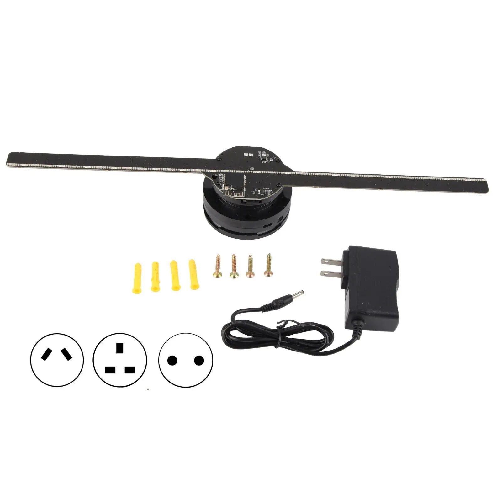 3D Hologram Fan 224 LED Light Beads - AZ Depot Express