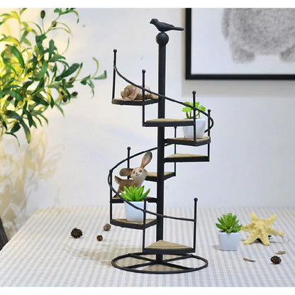 Multi-Layer Folding Plant Stand for Indoor Use