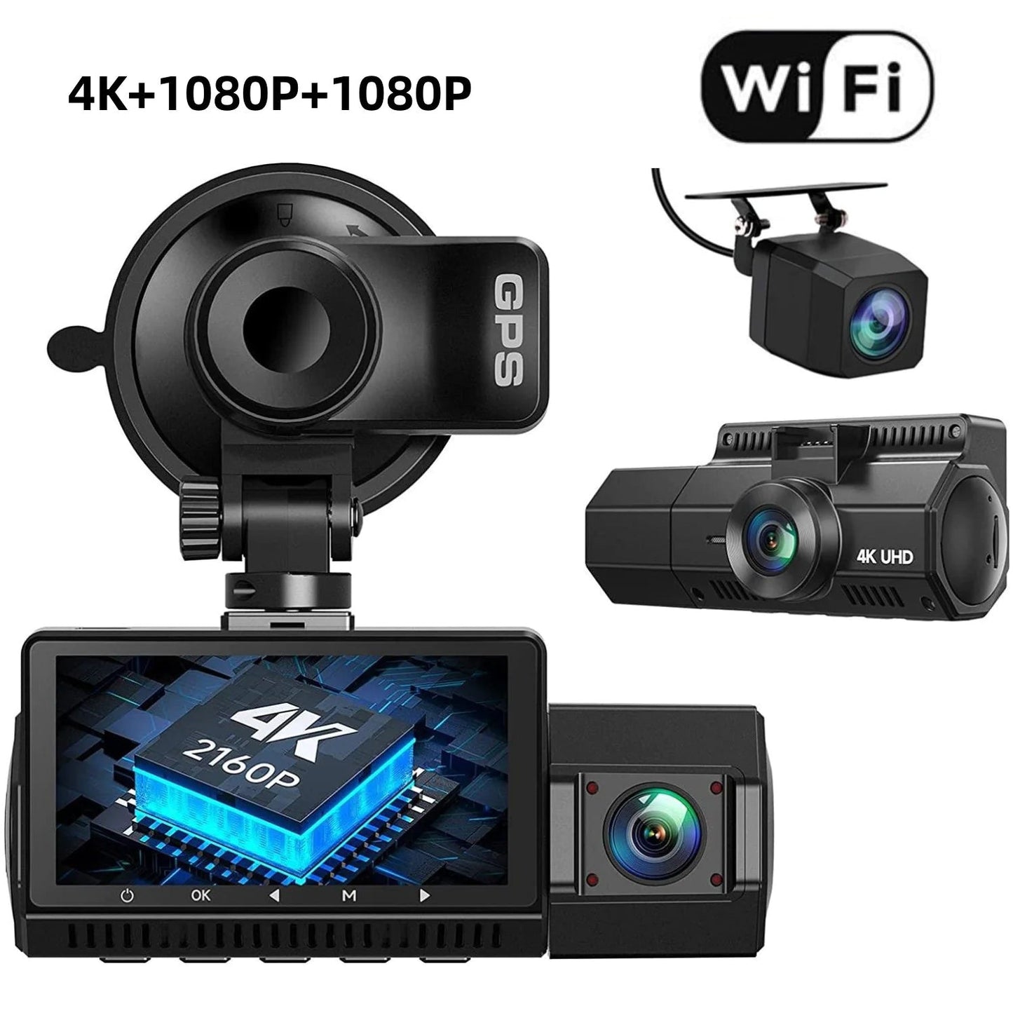 4K WiFi Dashcam with Night Vision - AZ Depot Express