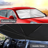 57" Car Windshield Sun Shade Foldable Umbrella Front Window Cover Visor Umbrella - AZ Depot Express