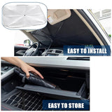 57" Car Windshield Sun Shade Foldable Umbrella Front Window Cover Visor Umbrella - AZ Depot Express