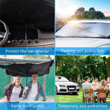 57" Car Windshield Sun Shade Foldable Umbrella Front Window Cover Visor Umbrella - AZ Depot Express