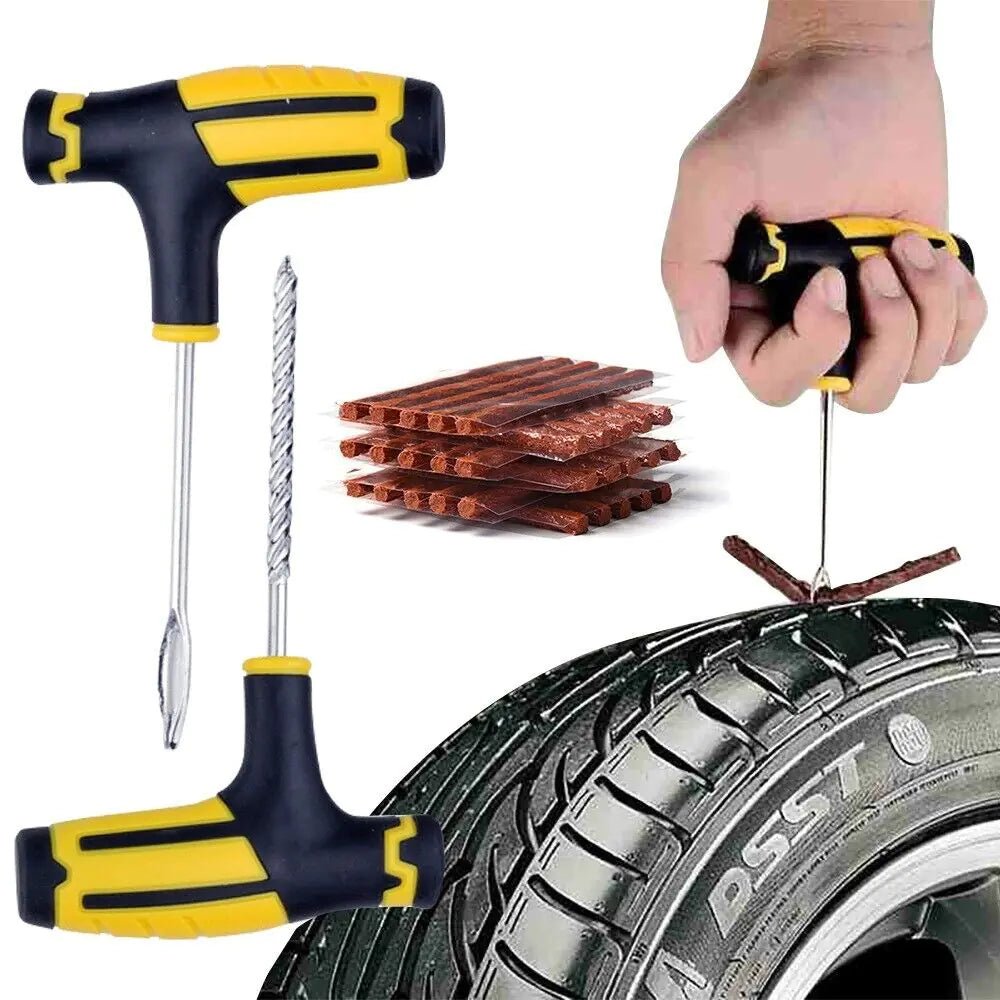 68pc Tire Repair Kit DIY Flat Tire Repair Car Truck Motorcycle Home Plug Patch - AZ Depot Express