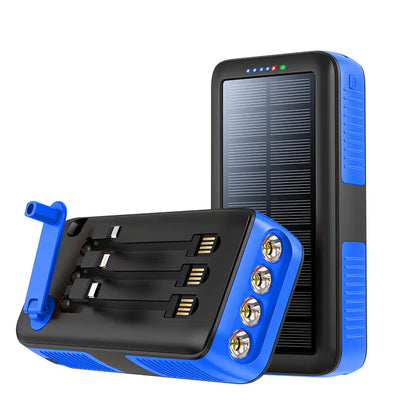 Outdoor Portable 50000mAh Solar Power Bank with Cable