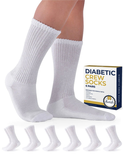 Pembrook Diabetic Socks for Men and Women - Non Binding Socks Women | Neuropathy Socks for Men and Neuropathy Socks for Women | Edema Socks for Diabetics Women | Diabetic socks Women