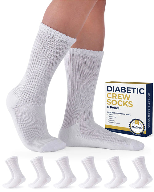 Pembrook Diabetic Socks for Men and Women - Non Binding Socks Women | Neuropathy Socks for Men and Neuropathy Socks for Women | Edema Socks for Diabetics Women | Diabetic socks Women