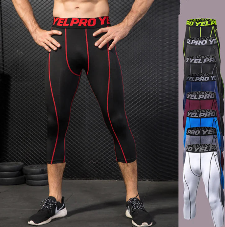 Men's PRO Cropped Fitness Running Training Pants