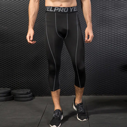 Men's PRO Cropped Fitness Running Training Pants