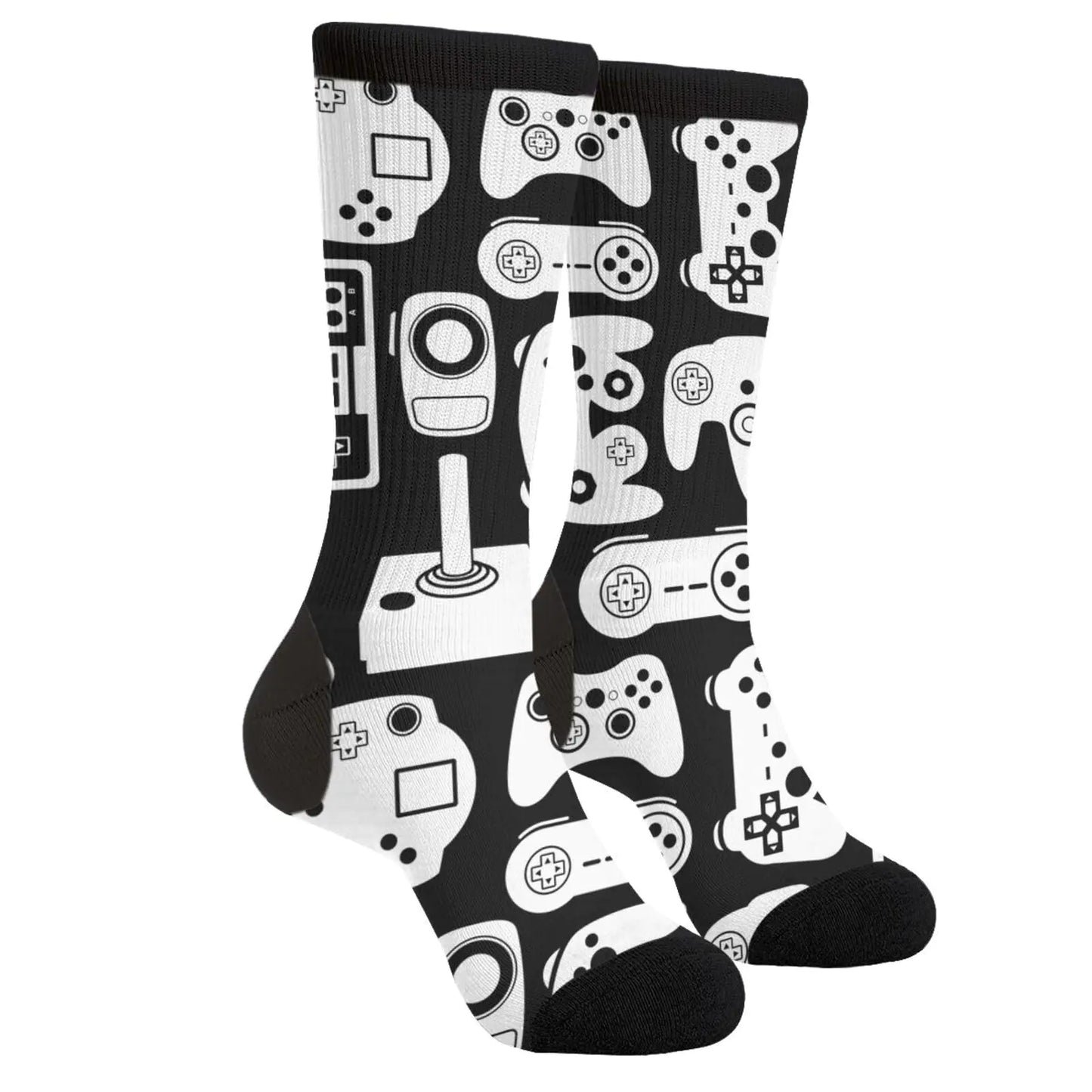 Mens Novelty Funny Gamer Controller Socks Crazy Socks Fashion Casual Socks