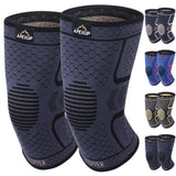 APEXUP Copper Knee Brace for Women & Men 2 Pack Knee Compression Sleeve for Knee Pain Arthritis Pain Relief Meniscus Tear ACL Knee Support for Running Fitness Weightlifting (S Black) - AZ Depot Express