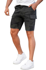 Black Short Pants for Men Skinny Fit Plaid Short Pants for Men(Black132) - AZ Depot Express