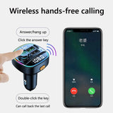 Bluetooth 5.0 Car Wireless FM Transmitter Adapter USB PD Charger AUX Hands - Free - AZ Depot Express