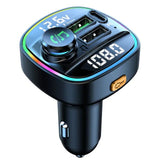 Bluetooth 5.0 Car Wireless FM Transmitter Adapter USB PD Charger AUX Hands - Free - AZ Depot Express