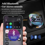 Bluetooth 5.0 Car Wireless FM Transmitter Adapter USB PD Charger AUX Hands - Free - AZ Depot Express