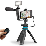 Bower Smart Photo Vlogger Kit with LED Microphone and Remote - AZ Depot Express