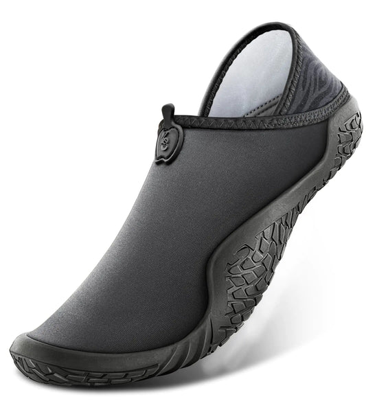 BULLIANT Water Shoes Men Unisex Barefoot Aqua Shoes for Men Women Hiking Swimming Shoe(Black - 7.5 Women/5.5 Men) - AZ Depot Express