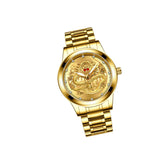 Business Gift Waterproof Gold Men's Diamond Quartz Watch Classic Stainless Steel - AZ Depot Express