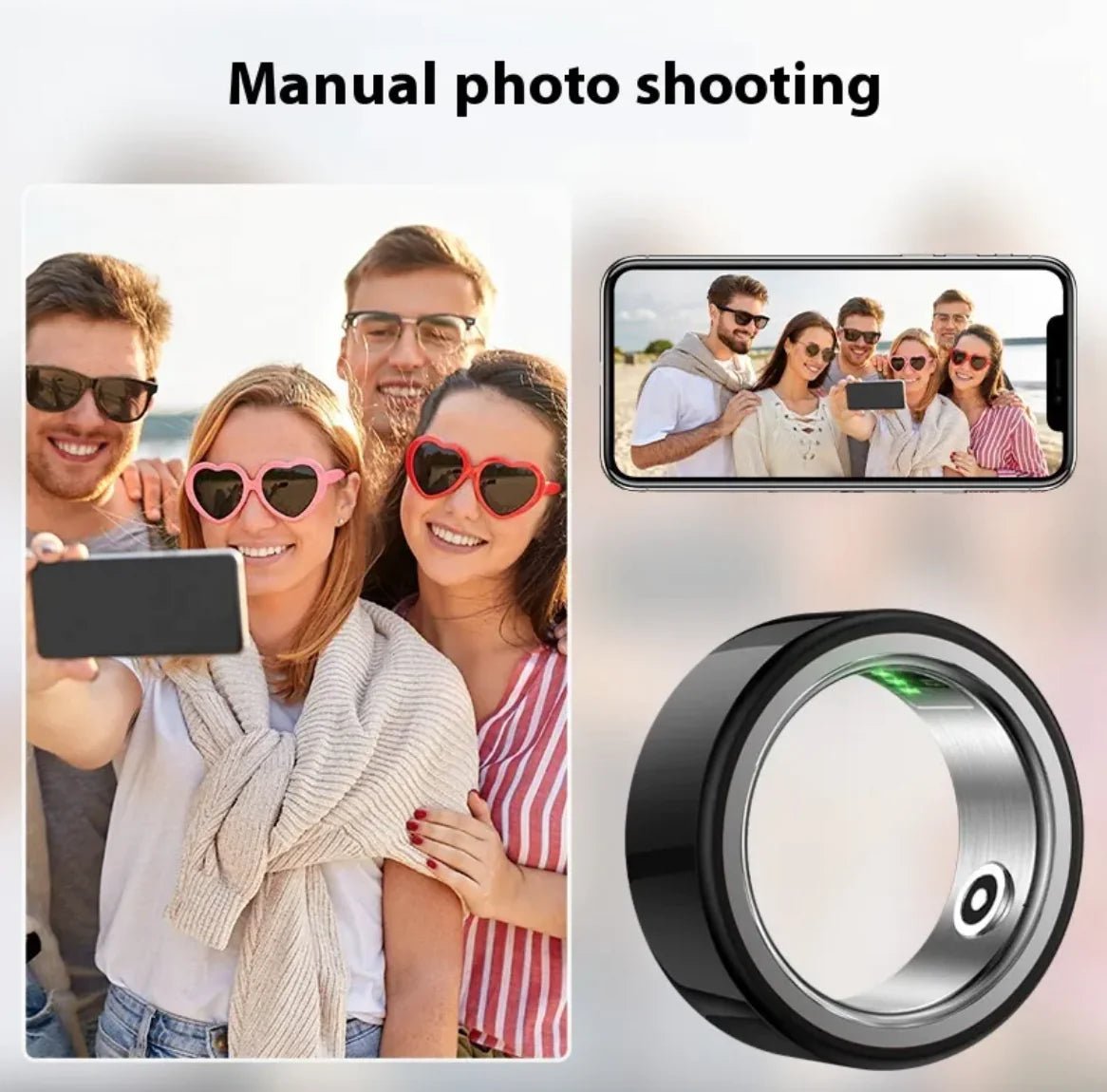 Ceramic Health Monitoring Smart Ring - AZ Depot Express