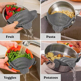 Clip - on Silicone Filter for Pots and Bowls (1 Piece) - AZ Depot Express