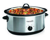 Crock - Pot 7 Quart Oval Manual Slow Cooker Stainless Steel (SCV700 - S - BR) Versatile Cookware for Large Families or Entertaining - AZ Depot Express