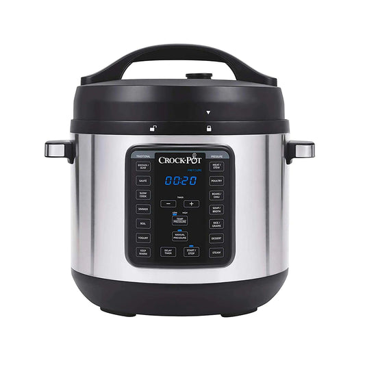 Crock - pot 8 - Quart Multi - Use XL Express Crock Programmable Slow Cooker with Manual Pressure Boil & Simmer with Extra Sealing Gasket Stainless Steel - AZ Depot Express