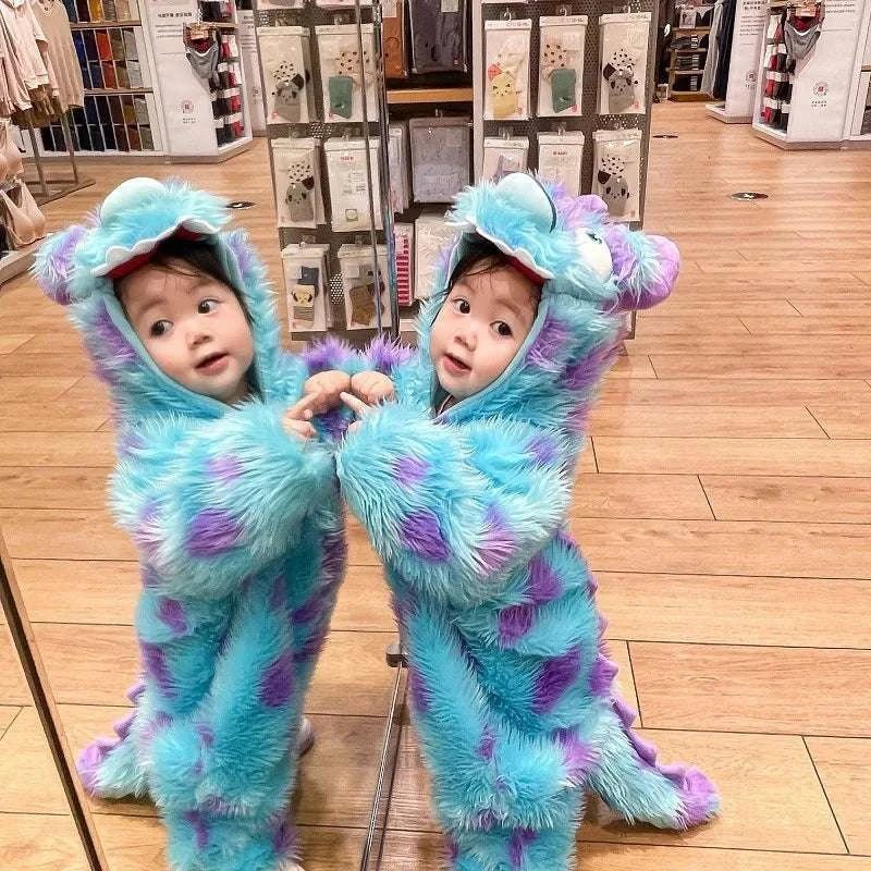 Cute Animal Baby Jumpsuit With Hooded Zipper - AZ Depot Express
