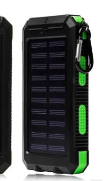 Solar Power Bank - Slim, Outdoor, Waterproof Design