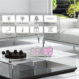 Digital 3D LED Big Wall Desk Alarm Clock Snooze 12/24 Hours Auto Brightness USB - AZ Depot Express