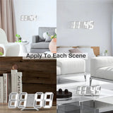 Digital 3D LED Big Wall Desk Alarm Clock Snooze 12/24 Hours Auto Brightness USB - AZ Depot Express