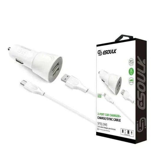 Esoulk 12W Car Charger - AZ Depot Express