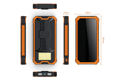 20000mAh Solar Power Bank - Multi-Function Portable Charger