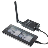 FPV Receiver 5.8G 150CH OTG Receiver UVC Video VTX 5dBi SMA Female Plastic for Android Smart Phone PC Monitor Black - AZ Depot Express