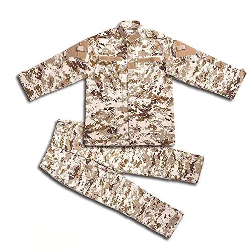 H World Shopping Tactical Airsoft Kids Clothing Children BDU Hunting Military Camouflage Combat Uniform Suit AOR1 120