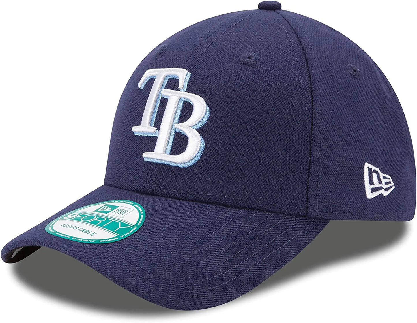 New Era Youth MLB The League 9Forty Adjustable Hat Cap One Size Fits All (US Alpha One Size Tampa Bay Rays - Navy)