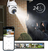 HD Bulb Security Camera - Indoor/Outdoor Night Vision Wall - Mounted Surveillance - AZ Depot Express