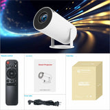 HY300 Pro Projector Home Theater Entertainment Portable Small Projector - AZ Depot Express